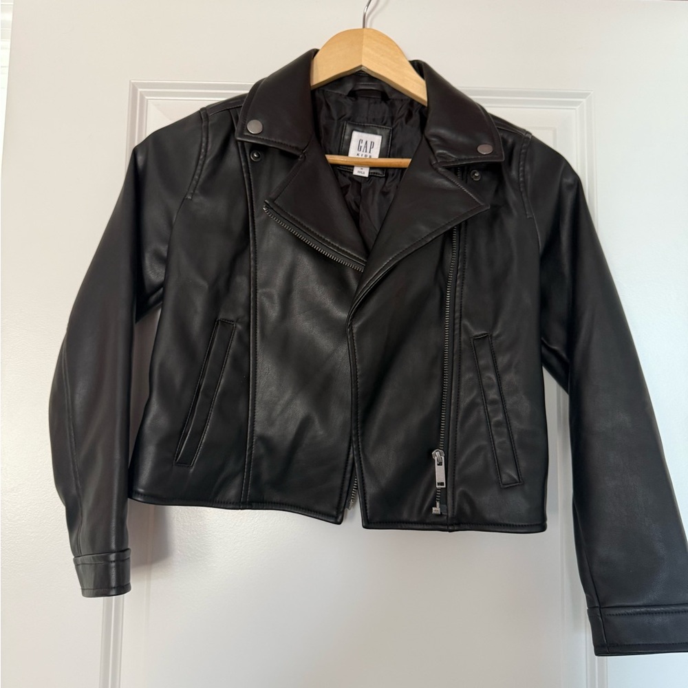 GAP Girl’s Black Leather Jacket